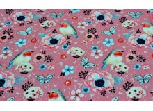 Baumwolle Rotkehlchen rosa